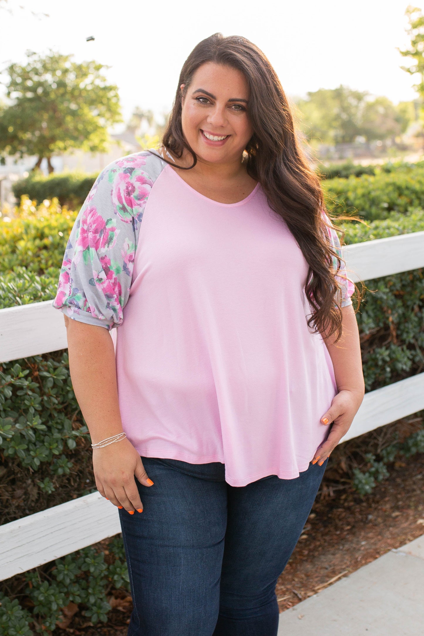 Pretty In Pink Raglan