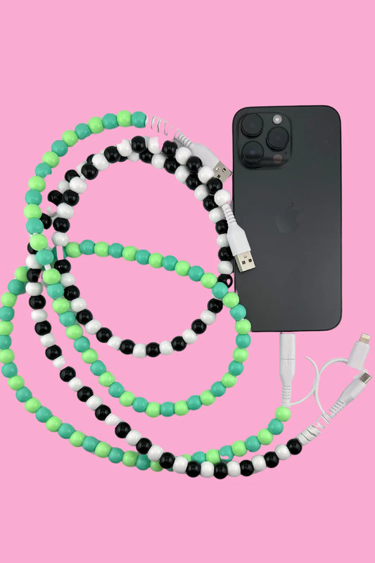 2 in 1 Beaded Phone Charger