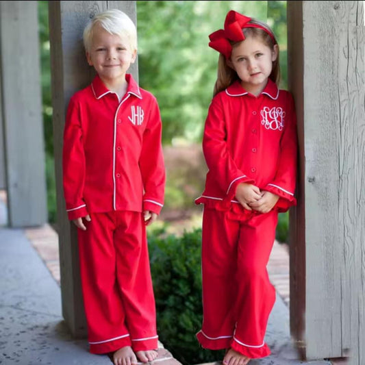 Family Monogrammed Christmas PJs