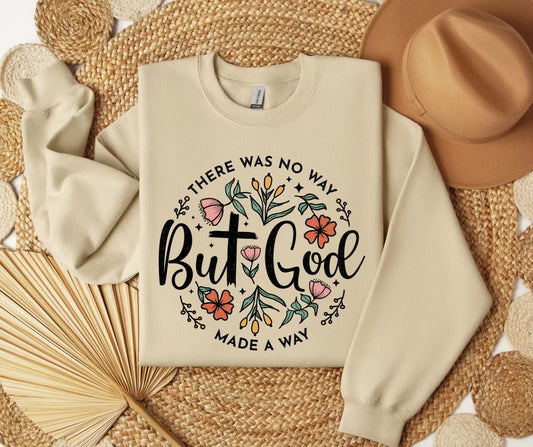 But God Floral SWEATSHIRT.