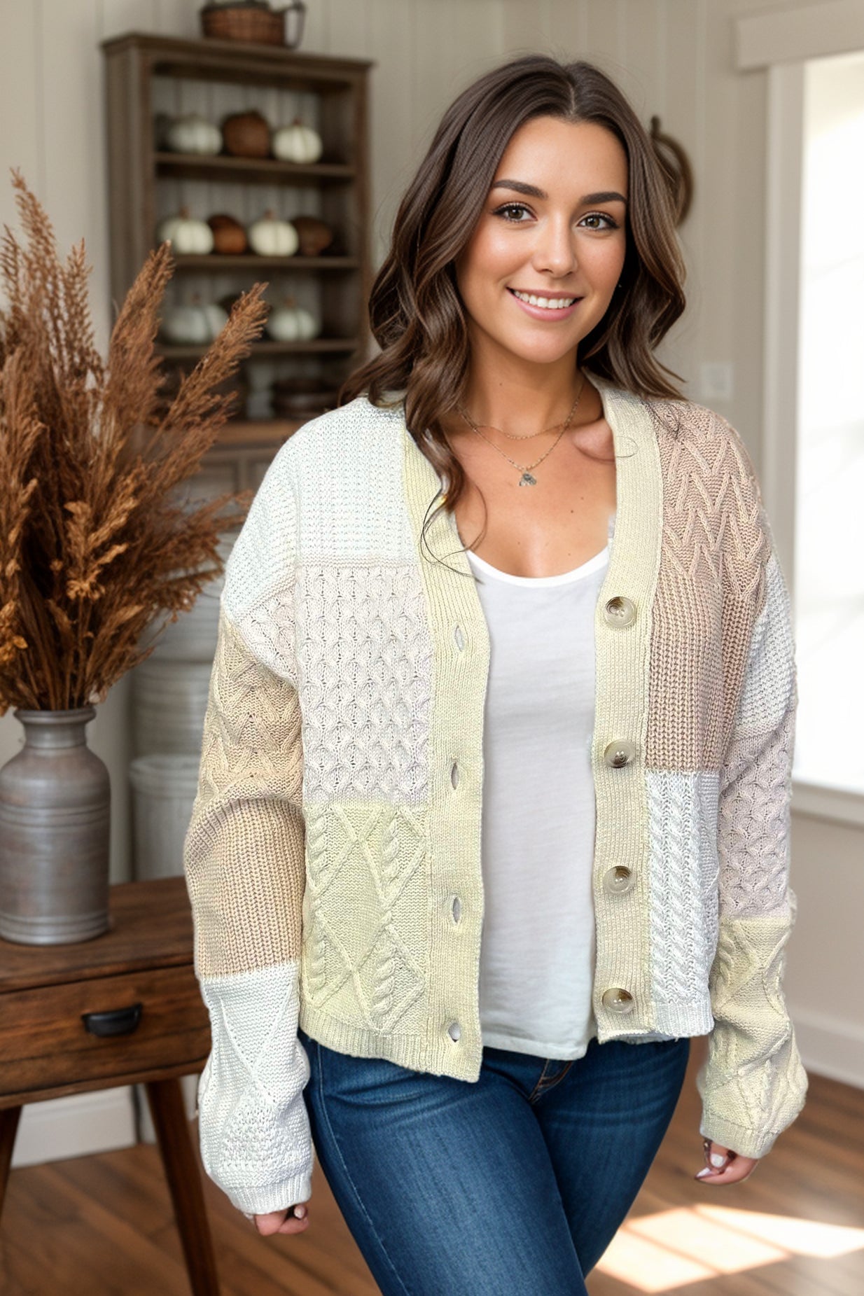 Gingerbread & Marshmallows - Cardigan