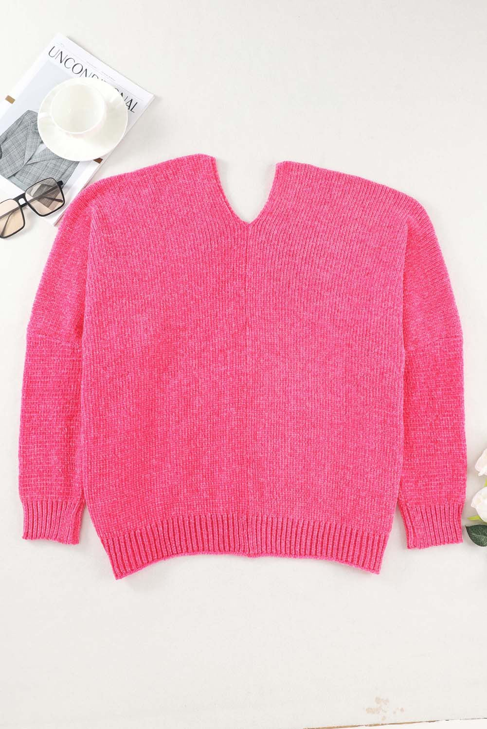 Pink Button Cardigan January.