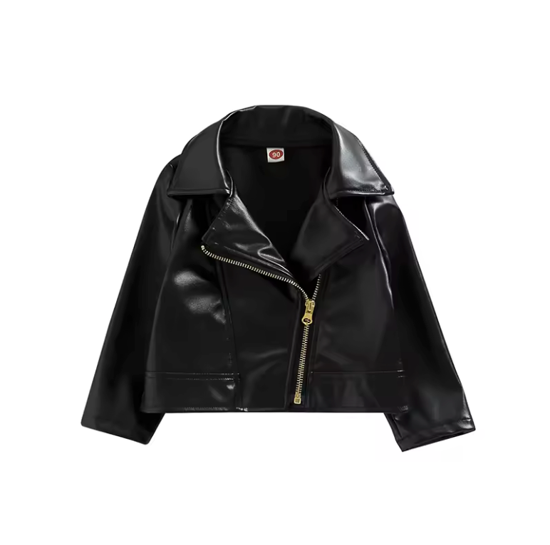 PU Leather Black Jacket