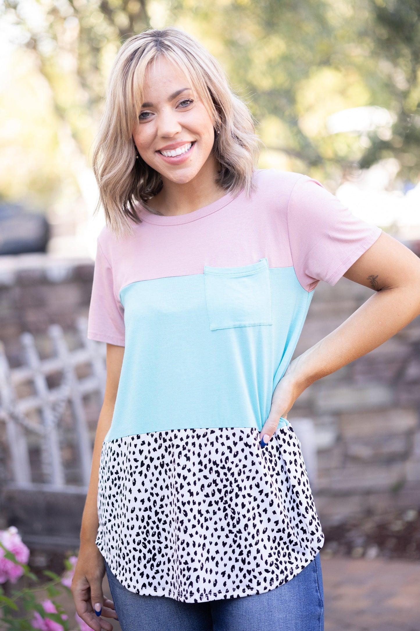 Simply Irresistible Colorblock Top