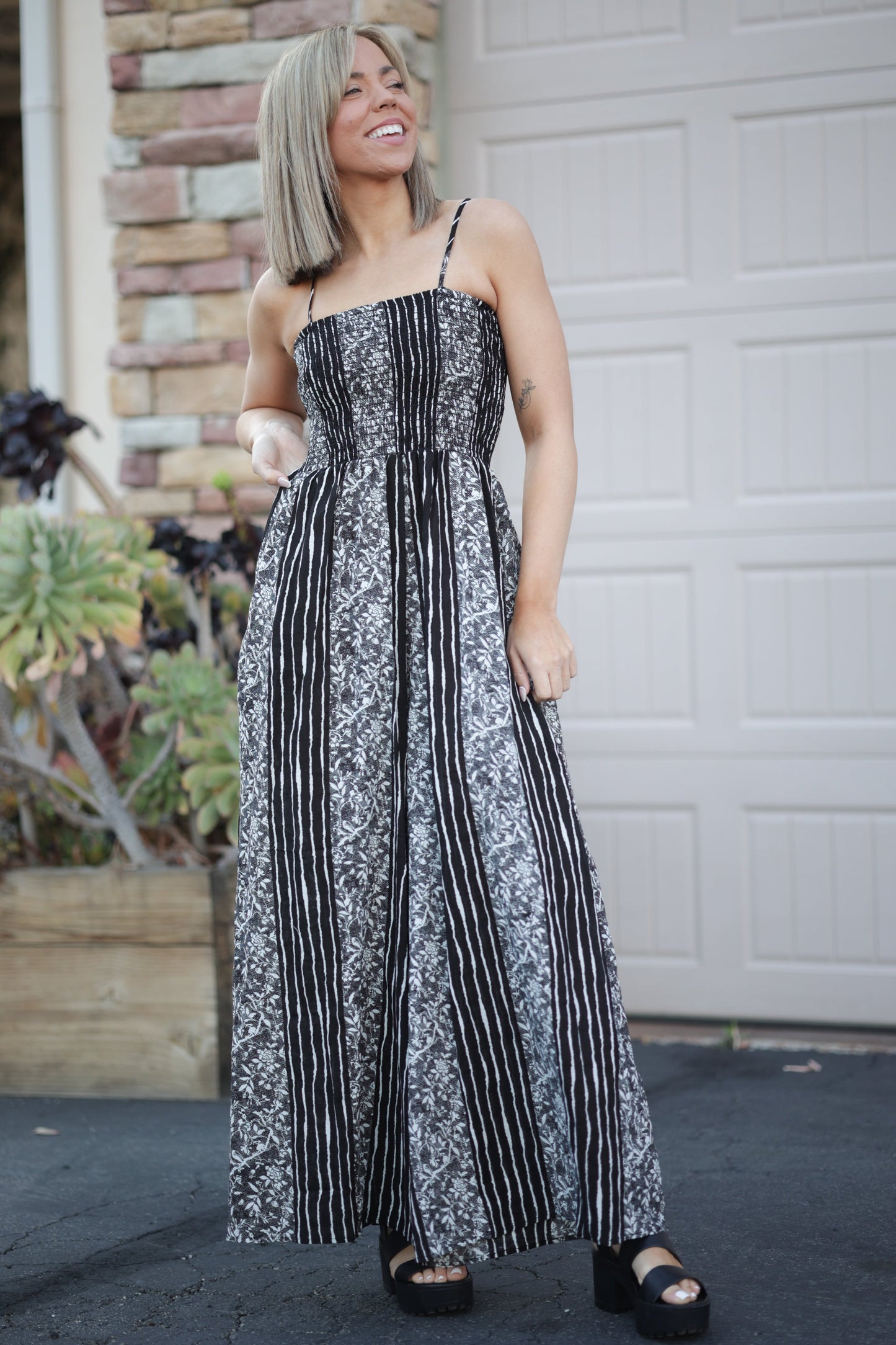 Floral Tracks Jumpsuit