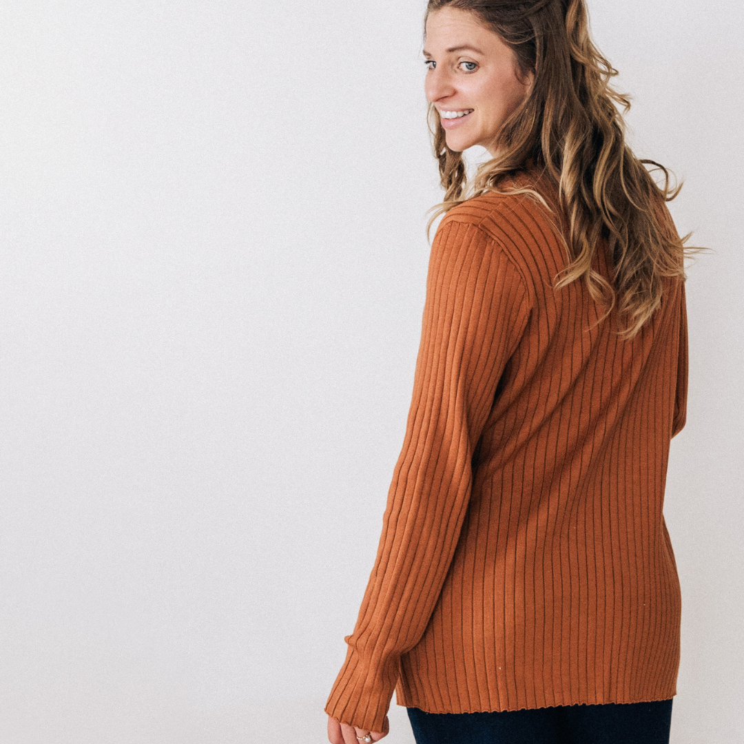 Camel Pocketed Cardigan - Women