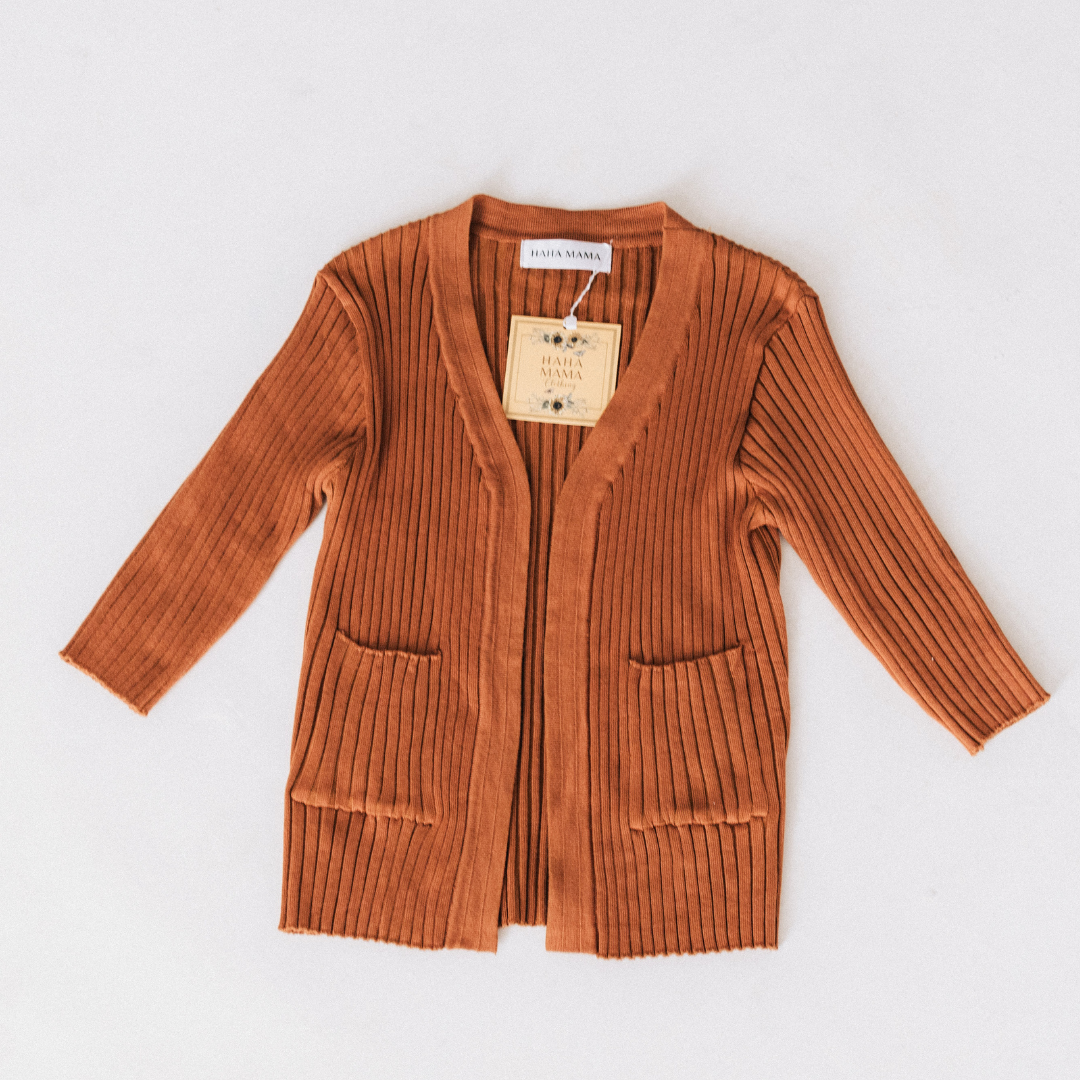 Camel Pocketed Cardigan