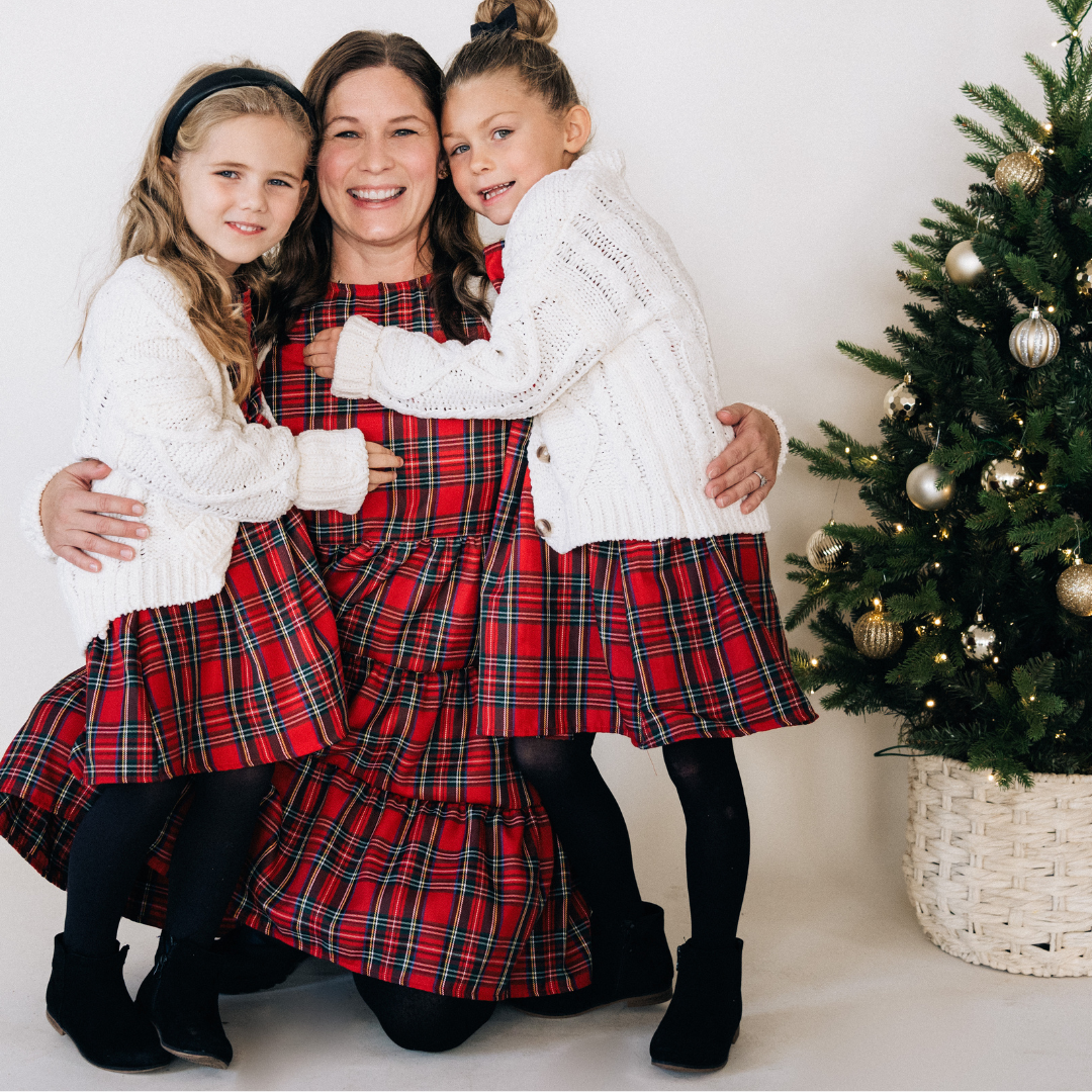 Christmas Red Tartan Family Matching