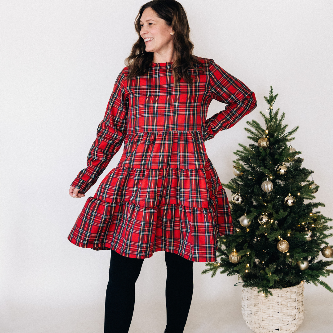 Christmas Red Tartan Family Matching