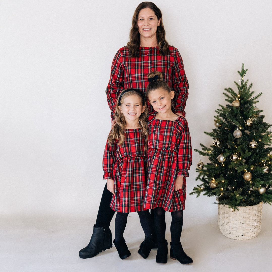 Christmas Red Tartan Family Matching