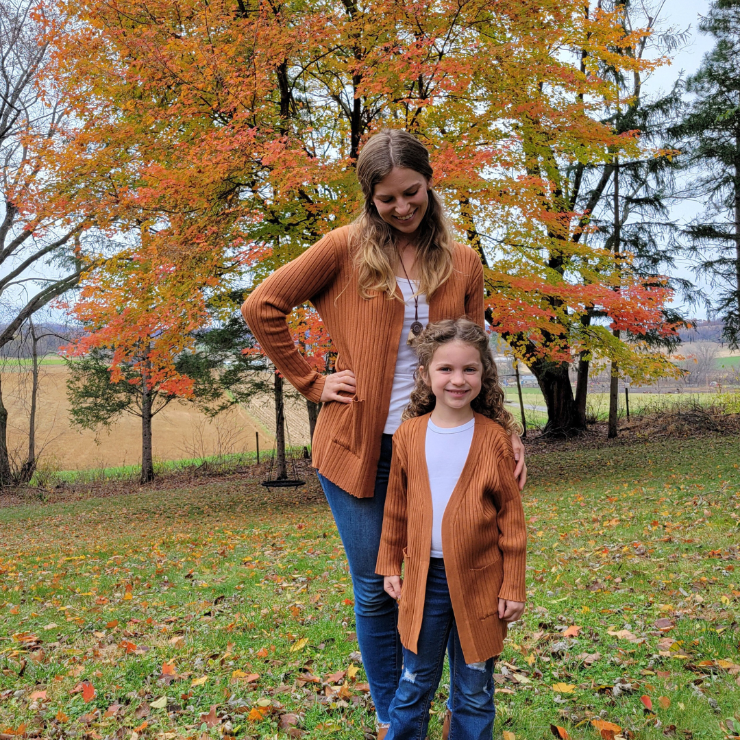 Camel Knit Cardigan- Child