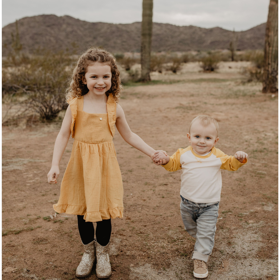 Yellow Maxi Matching Mommy & Me Dress - Child