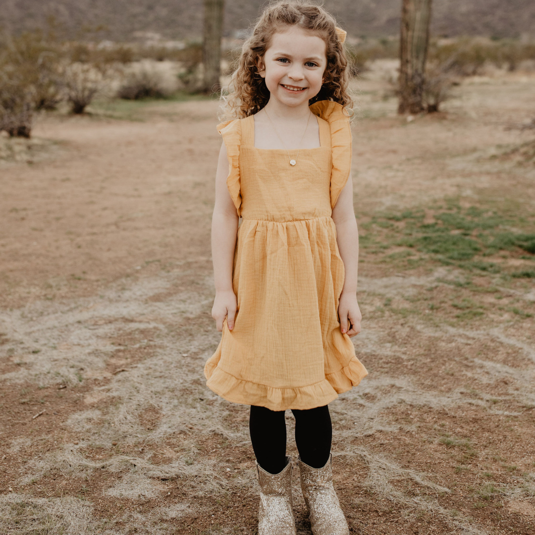 Yellow Maxi Matching Mommy & Me Dress - Child